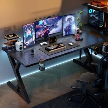 【匠俱】電競桌-140x75x73cm(二段分板電腦桌 家用書房書桌 可裝機械臂桌子)