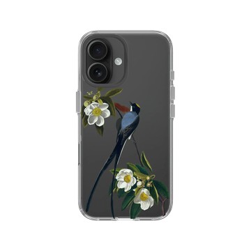 iPhone 16 Clear Case（相機按鈕） 透明 - The British Library - 美洲鳥譜 ‧ 叉尾霸鶲