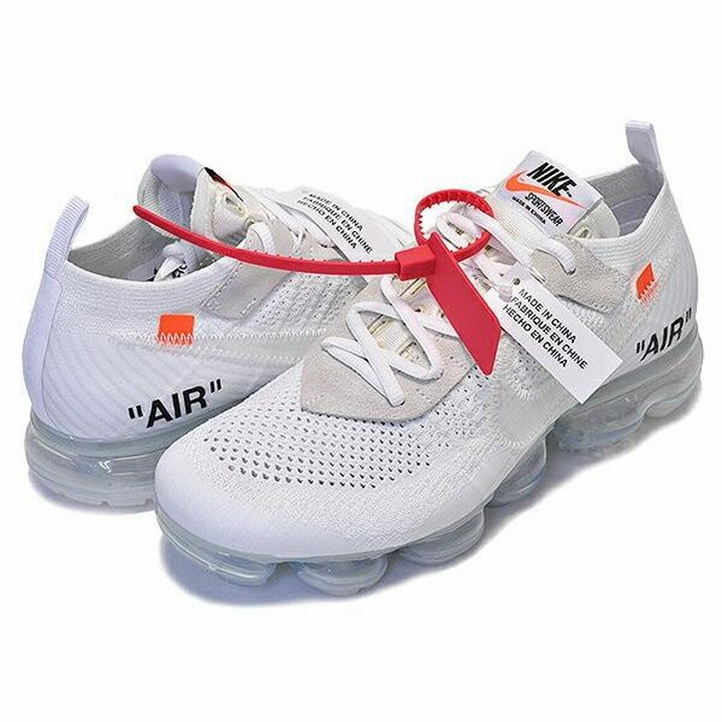 ナイキ × オフホワイト エアヴェイパーマックス THE10 : NIKE AIR VAPORMAX FK white/black-total  orange OFF-WHITE FLYKNIT フライニット THE 10 スニーカー | LINEショッピング