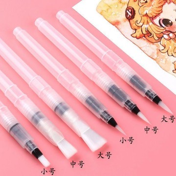 ❤️臺灣出貨全套6支固體水彩自來水筆水粉套裝顏料畫筆水溶水彩儲水毛吸水筆✨好物甄選