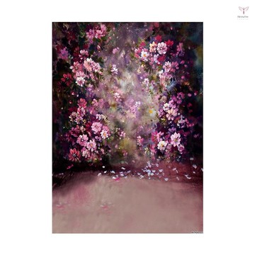 ANDOER 安多爾1.5*2.1m/5*7ft花牆攝影背景繪畫風格婚禮背景影樓專業人士