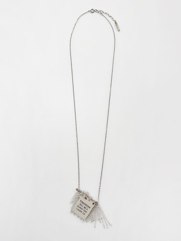 Opal Beads Fringe Picket Necklace