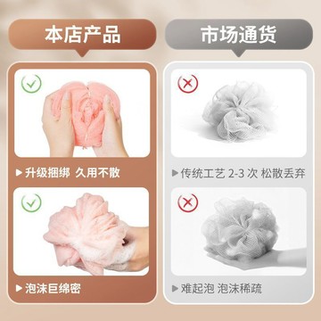 【臺灣出貨 免運】沐浴球超軟不傷皮膚女士專用浴花耐用不散花洗澡浴室搓澡起泡神器