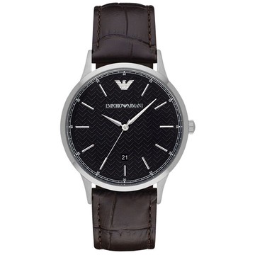 EMPORIO ARMANI 亞曼尼 AR2480簡約紳士時尚腕錶/黑面42mm｜樂天領券現折★全館特惠中★指定刷卡回饋10%