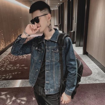 2020秋裝帥氣牛仔衣潮流修身小伙外套夾克小碼xs號矮小個子男青年