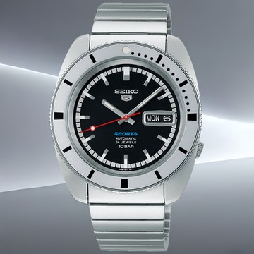 SEIKO精工 5 Sports系列 經典復刻機械腕錶 新年禮物 推薦 送禮 4R36-16L0D/SRPL05K1