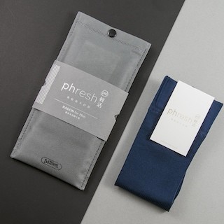 Phresh 男旅行乾爽抗菌除臭紳士襪 - 尊爵細緻款鈷藍