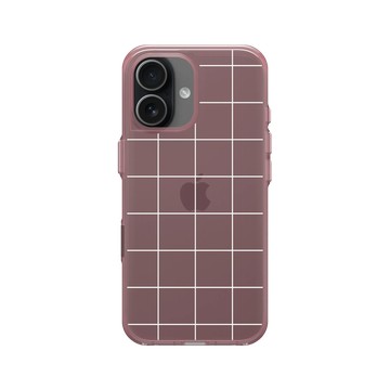 iPhone 17 Clear (相機按鈕) 晶醺玫 - Pattern Play - 窗格紋