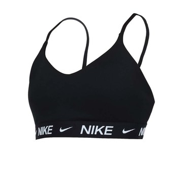 NIKE 女輕度支撐運動內衣-DRI FIT 韻律 瑜珈 運動背心 BRA FD1063-011 黑白