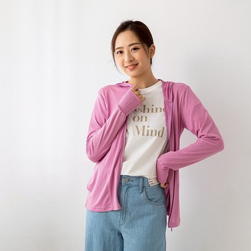 水潤白抗UV保濕防曬外套-苺果粉 UV外套 遮陽外套 粉紫