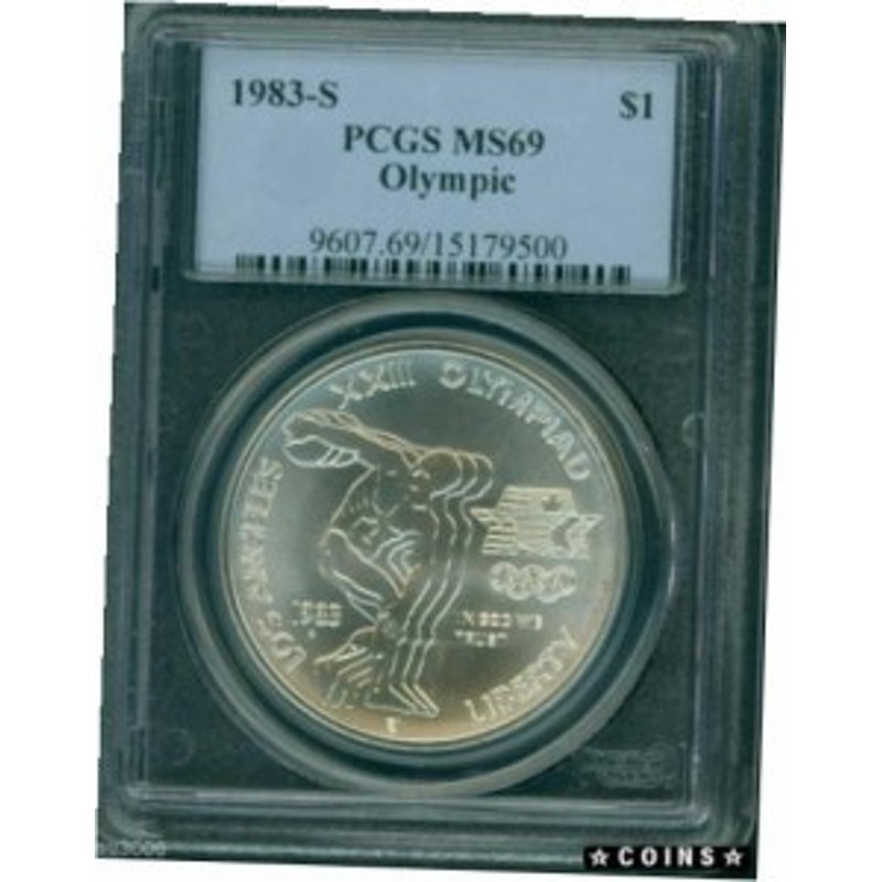 アンティークコイン 1983-S OLYMICS COMMEMORATIVE SILVER DOLLAR S$1