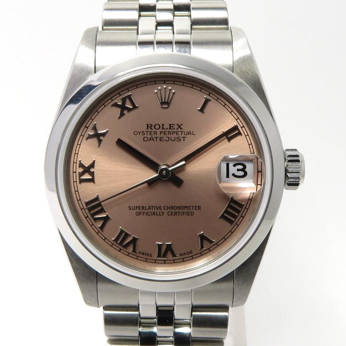 中古】ROLEX デイトジャスト ピンクローマン SS 自動巻き ボーイズ 