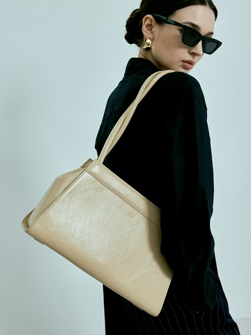 DD Large Shoulder Bag_Beige