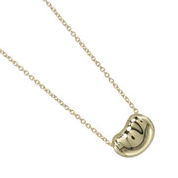 【日本直運】蒂芙尼 項鍊 經典豆豆 (Bean) K18黃金 約3g TIFFANY&Co.【二手】A級