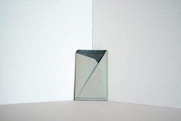 輕便皮革卡片套  簡約 手工製作【自由拼色加刻字 可客製】卡其色