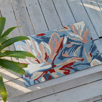 『百貨屋二號』輕奢風陽臺地墊高定圈絨進門墊入戶玄關腳墊家用客廳臥室床邊地墊