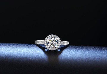 莫桑石 莫桑鑽 0.5-1克拉圓滿女鑽戒 台北門市 客製化訂製白金