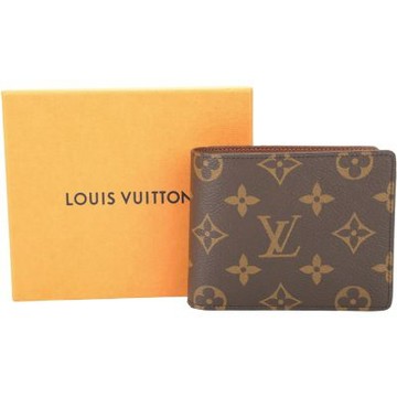 Louis Vuitton 路易威登 LV M60895 Multiple 老花帆布對折短夾(咖啡色)