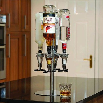 旋轉式倒酒架洋酒分酒器基酒分配器調酒酒具酒吧家用戶外創意酒