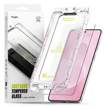 Rearth Ringke 三星 Galaxy S25 Edge 零失敗玻璃保護貼(2片裝)