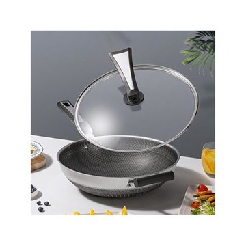 新款德國316不銹鋼炒鍋不粘鍋中式家用通用無油煙炒菜鍋平底鍋