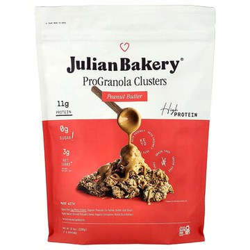 Julian Bakery, ProGranola 麥片塊，花生醬，18.5 盎司（526 克）