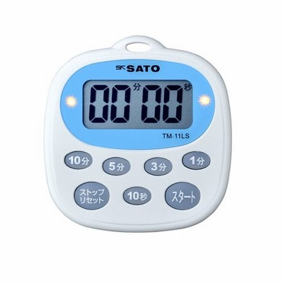 （まとめ）佐藤計量器 キッチンタイマー TM-11LS 1700-32 00420484 〔まとめ買い3個セット〕