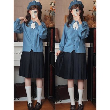 櫻花家族原創jk制服襯衫【崎山部】校供感學院風日系上衣長袖女