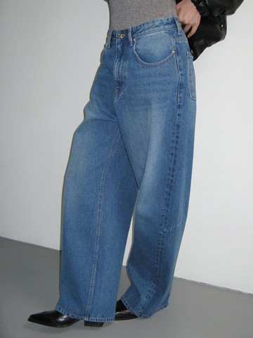 STUD WIDE JEANS_BLUE