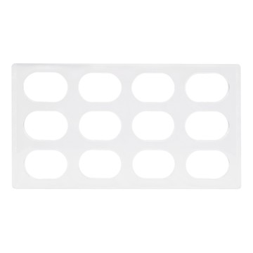 12連橢圓造型 達克瓦茲模具  整模(34 x 19cm) + 單格(7 x 4.5cm)  1個  34cm