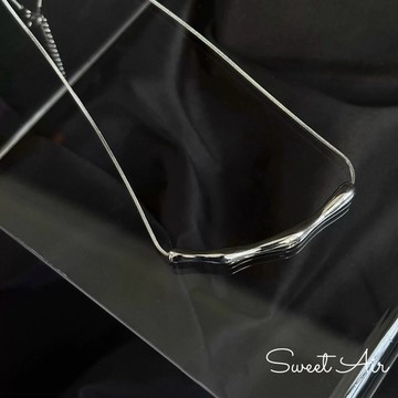 不規則一字造型項鍊 通體鈦鋼頸鏈 D4011 Sweet Air 日韓流行時尚項鍊