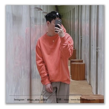 【HAO NICE】100%正品 ACNE STUDIOS 瑞典精品經典logo水洗純色長袖大學T 青春感穿搭