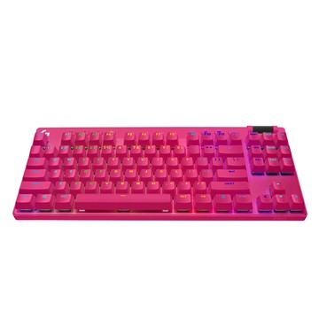 Logitech G PRO X 藍牙機械式 TKL鍵盤 魅力桃