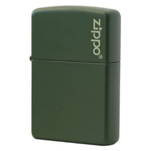 Zippo(ジッポー)：マットカラー・ロゴ入り 221ZL Green Matte グリーンマット[並行輸入品]