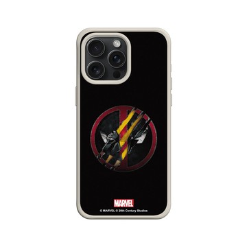 iPhone 15 Pro Max SolidX 貝殼灰 - 迪士尼-漫威 Marvel - 死侍與金鋼狼-Logo