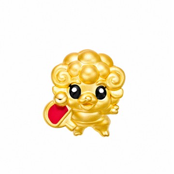 Just Gold 躍動生肖 黃金串珠(羊-乒乓球)