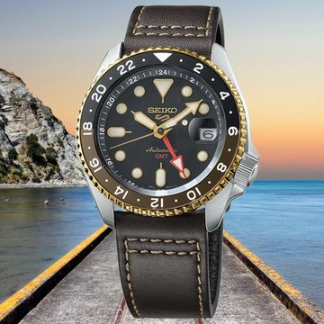 SEIKO精工 5 Sports系列 GMT功能 機械腕錶 4R34-00A0J/SSK036K1