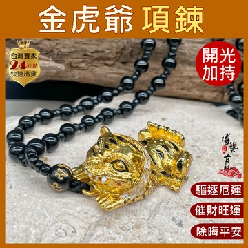 【台灣現貨】虎爺 金虎爺 虎爺項鍊 黑虎將軍 咬錢虎 金虎爺項鍊 虎爺公 開光虎爺 虎將軍 老虎項鍊 招財虎爺 虎項鍊