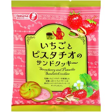 寶製菓 草莓開心果風味夾心餅 103.5g
