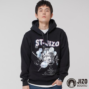 網路獨家【8折↘結帳2件再88折】地藏泡泡寬鬆連帽長TEE - BLUE WAY  地藏小王