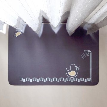 任選【寢室安居】石墨烯長效抗菌軟式吸水地墊-享受時光