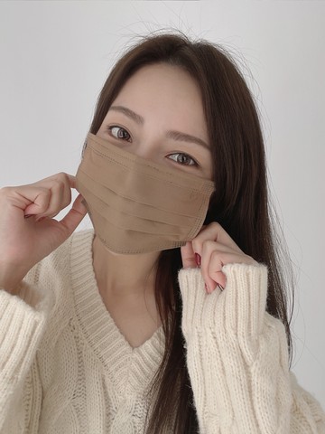 特殊色  浩珵醫療口罩(50入/盒 )-可可