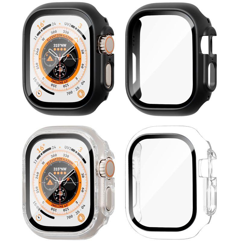 colaxuyi 2枚セット Apple Watch Ultra 用 ケース 49mm 一体型 全面