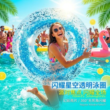 【台灣出貨】夏季泳圈帶加厚耐用大網紅款充氣大號救生圈加超厚童寶寶游泳圈