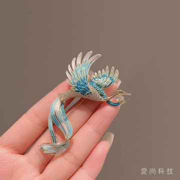2024年高檔 中國風 鳳凰來儀 胸針女 高級感 高端奢華 個性氣質胸花別針