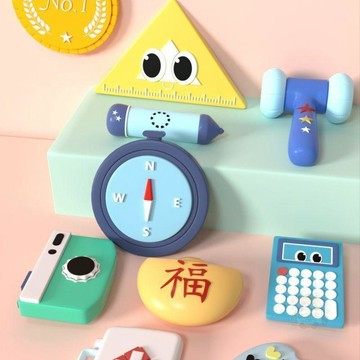 🏷️超值優惠🏷️卡通抓週套裝女寶寶男孩週歲玩具現代小孩生日禮物佈置道具抓鬮
