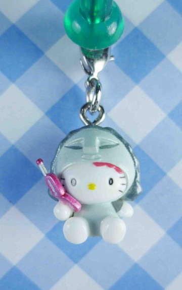 【震撼精品百貨】Hello Kitty 凱蒂貓 KITTY限定版吊飾拉扣-涉谷-拿手機 震撼日式精品百貨