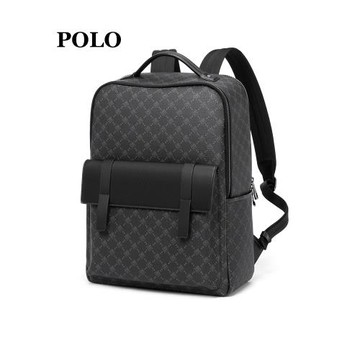 Polo高級感出差旅行15寸男雙肩包