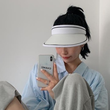 日本UV防曬帽女夏季網紅遮臉大沿空頂帽防紫外線騎車遮陽太陽帽子