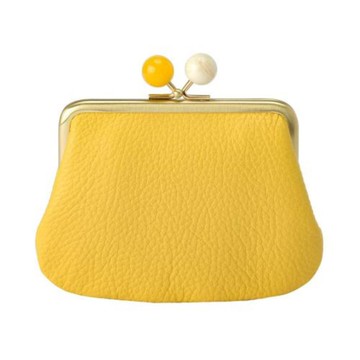 itten-itten 搭扣迷你錢包 黃色 口金包